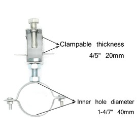 Conduit Hanger with Beam Clamp;pipe Support Bracket Clamp;Cable Clamp for Pipe;Cable Hangers for Wire;Used for Cable Pipe Clamps for Pipes Installed on The Edge of I-beam(8Pcs) (1-4/7" 40mm)