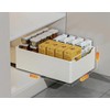 Extendable Kitchen Drawer, Extendable Kitchen Organisers, No Drilling, Metal Kitchen