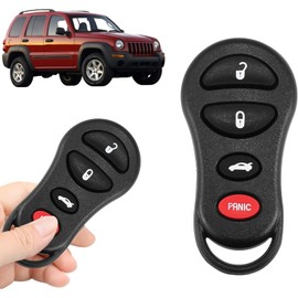 Boxonly Replacement Keyless Entry Remote Car Key Fob FCC ID:GQ43VT17T 315MHz for Jeep Liberty, for Dodge Stratus, for Dodge Intrepid, for Chrysler Sebring & Concorde, 4-Button