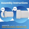 Fantronix Round Ducting Reducer 200mm to 150mm - 8 to