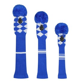 Scott Edward Golf Club Head Covers Set of 3 Fits Well Driver(460cc) Fairway Wood and Hybrid(UT) The Perfect Change for Golf Bag