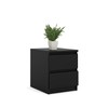 Tvilum 2 Drawer Bedroom Nightstand Nighstand, 19.69 in x 15.91