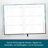 Häfft paper&you® Passwortbuch A6+ mit Register A-Z "Shiny Teal" für
