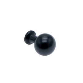 Utopia Alley Lyon Cabinet Ring Pull Knob - Vintage Cabinet Hardware with Hand Finished Matt Black - Metal Drawer Pull Knobs 0.87" (1)