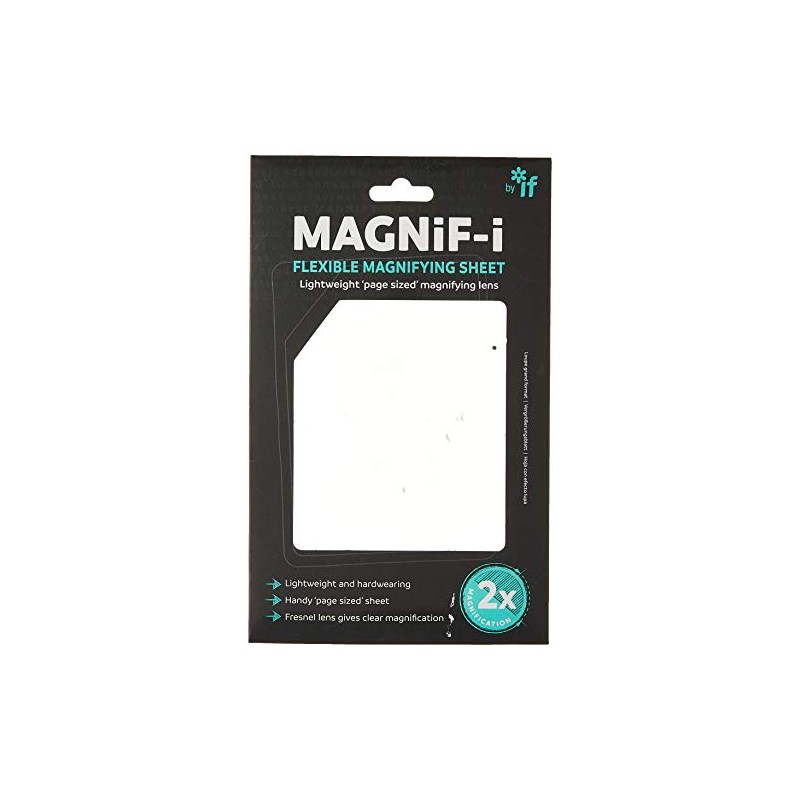IF MAGNiF-i Flexible Magnifying Sheet A5 notebook Size Magnifier