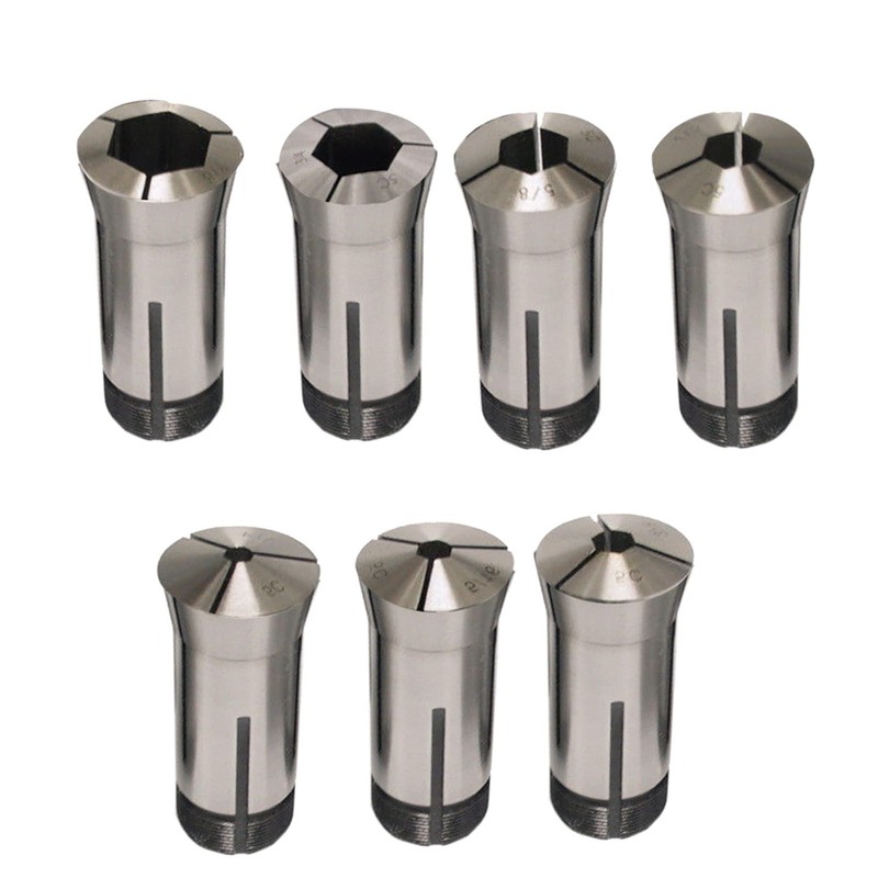 TJHSM 7pcs 5C Hex Collet Set, High Precision Fit for