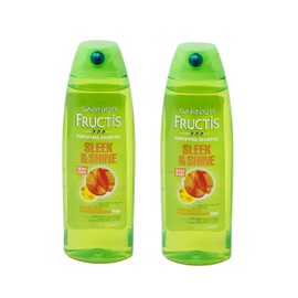 Garnier Fructis Shampoo Sleek & Shine 13 Ounce Frizzy/Dry (384ml) (2 Pack)