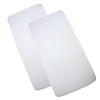 BabyPrem Pack of 2 Fitted Crib/Cradle Sheets 100% Cotton 90