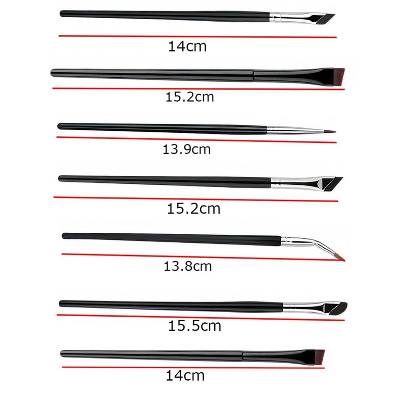 Esforzarse 7 Pieces Eyeliner Brush Set, Precise Gel Eyeliner Brush,