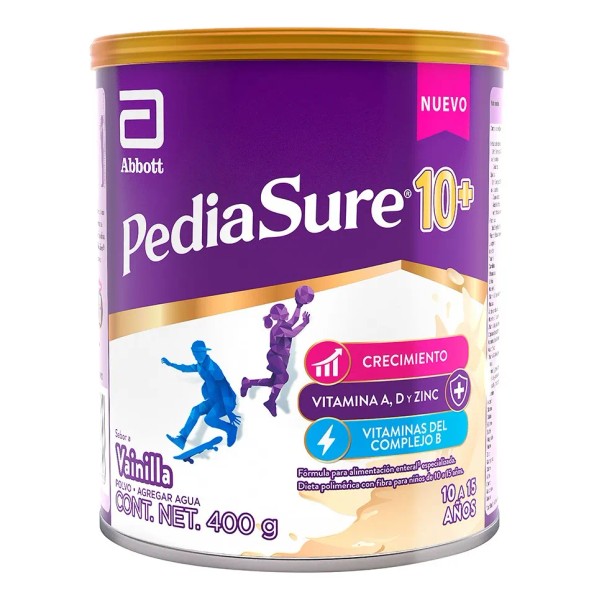 Pediasure 10+ Vainilla, 400 G Alimentación De 10 A 15