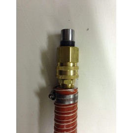 GenExhaust for Champion 2000 Watt Inverter Generator 1-1/2" quick disconnect silicone exhaust extension 4 foot length