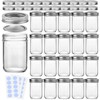 KAMOTA Mason Jars, 8 oz Glass Jars With Regular Lids