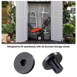 8 Pcs Replacement Bolt Compatible with Suncast Storage Sheds, Accessory Bolt for Suncast Sheds, Storage Sheds Replacement Screws, Suncast Shed Accessories