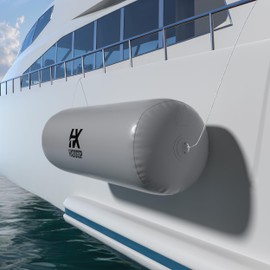 HXDOGSP Inflatable Boat Fender for Docking: 5FT Heavy Duty Boat Bumpers for Dock - Large Boat Fenders for Fishing Boats/Jet Skis/Yacht/Pontoon Boat (24"x60")