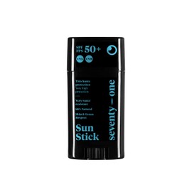 SeventyOne Percent The Ocean Blue: Sun Stick SPF 50+ Vegan Sun Protection Pen for the Face - Very High Protection | Very Waterproof | UVA 34 | 87% Natural - Made in France | 15 g