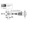 Weirun 23.5" Commercial Style Sink Mixer Tap with Chrome Plated