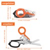 LANZLC Trauma Scissors, Rescue Scissors, Multitool, Emergency Scissors, Glass Breaker