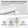 CcBello Commercial Heavy Duty Open Front Toilet Seat Without Cover,