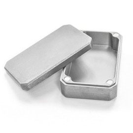 WANERSEN EDC Case Titanium Container Daily Storage Metal Box for Tiny Things Magnetism Match Case Outdoor Camping Tool, Smooth Surface