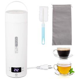 Portable Travel Electric Kettle, 16.9 oz Tea Kettle, 316 Stainless Steel Liner, 4 Temperature Settings, LCD Display, Auto Shut-Off & Fast Boiling, Mini Water Boiler for Home, Office