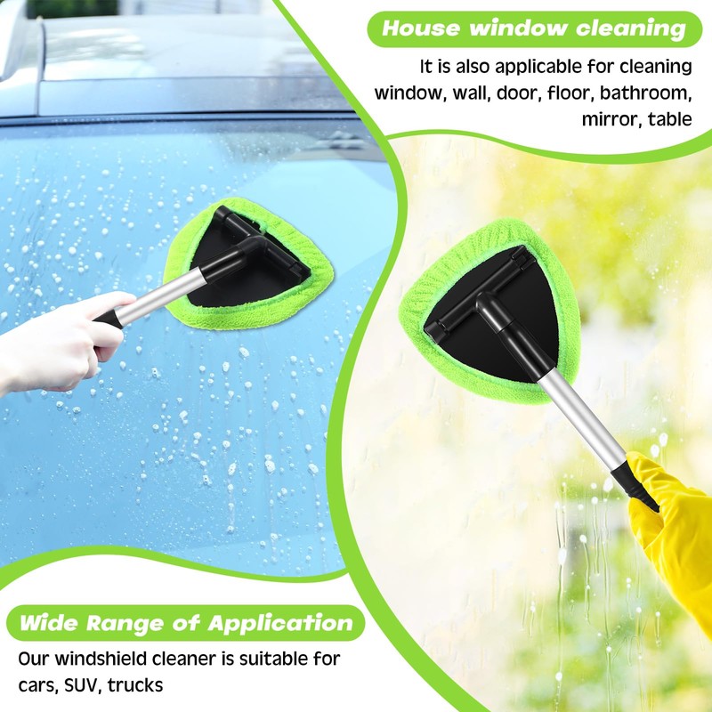 Potchen 8 Pcs Car Windshield Cleaner Tool Kit with Extendable
