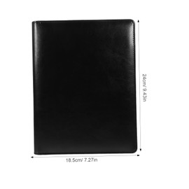 SHOWERORO Office Portfolio Interlayer Bag A5 Document Organizer Binder Metal Clip File Holder