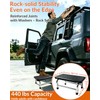 Step Stool, 440 lbs Heavy Duty Stainless Steel, Non-Skid Platform