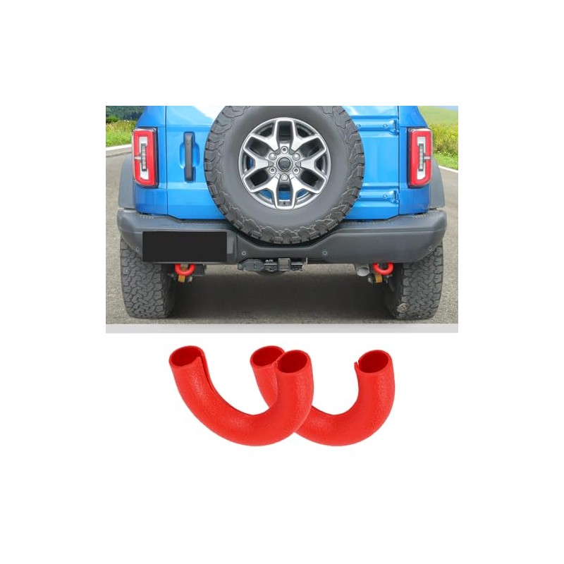 JWWY Rear Bumper Tow Hook Covers Tow Trailer Hitch Receiver