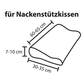 Traumschlaf Universal Cover for Neck Support Pillow Marine S-M Height 7-10 cm