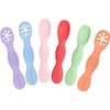 Cucharas masticables de silicona TAIMEI BTS001CA – set 6 arcoíris,