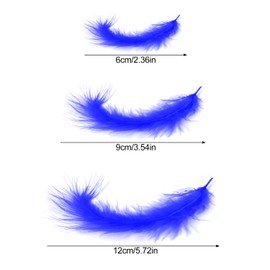 Rumyve 100-Piece Craft Feathers - Colorful Feathers for DIY Crafts, Gift Box Fillers, and Decorations (Multicolor)