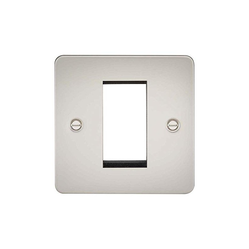 Knightsbridge FP1GPL Flat Plate Modular Faceplate, Pearl, 1G
