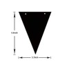Aimto 20 Feet Navy Blue and Gold Triangle Flag Banner