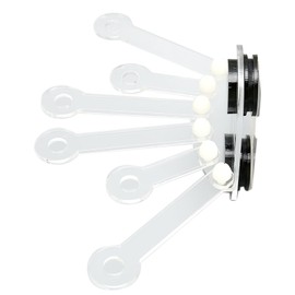 Adjustable Acrylic Coral Rack for Aquarium - 6-Hole Magnetic Suction Cup Coral Frag Holder with 6 Claws, Transparent Fish Tank Coral Fragment Shelf