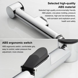 Silver Bathroom Handheld Bidet Sprayer Toilet Diaper Cloth Washing Shower Head el Cleaning Sprayer Bidet and Bidet Parts