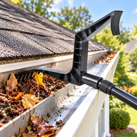 Gutter Cleaning Tool with Threaded Handle Connection – Durable Roof Gutter Scoop for Leaves, Debris and Garden Cleaning