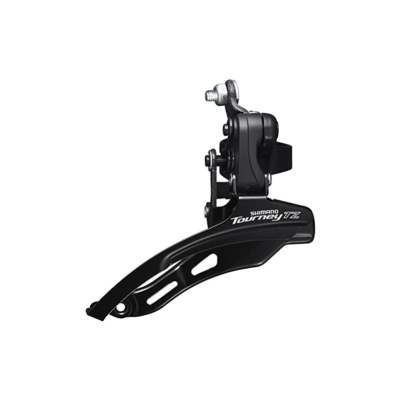 Shimano FD-TZ500 6-speed MTB front derailleur, down swing, down pull,