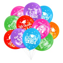 5TH Grade Graduation Balloons, 5TH Grade Graduation Decorations 2024, Peace Out 5TH Grade, Bye Bye 5TH Grade Next Stop Middle School, Class of 2024 Balloons, Boys Girls Fifth Grade Graduation Decor