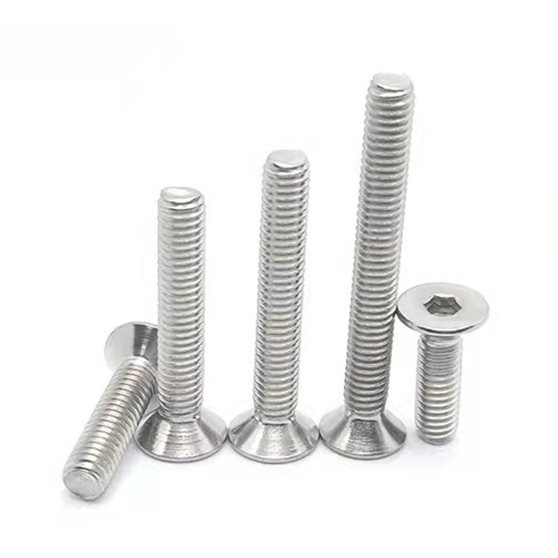 M4-0.7 x 10mm Flat Head Socket Cap Screws Bolts, Stainless
