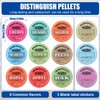 12pcs Grill Pellet Labels, 3.94x3.94 Inch Smoker Pellet Storage Labels