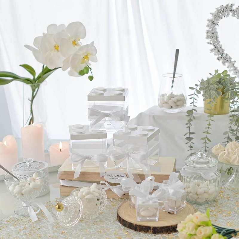 OMADA Design Confetti Container for Confetti or Candy, Brick Type,
