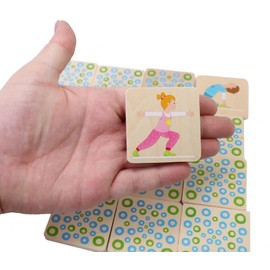 Goki 56647 Memo Gymnastics Exercises Skill Games, Colourful