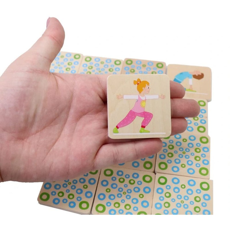 Goki 56647 Memo Gymnastics Exercises Skill Games, Colourful
