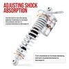 RKV86 Adjustable 368mm Front Air Shock Absorbers, Aluminum Material, CNC