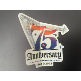 IN-N-OUT BURGER 75TH ANNIVERSARY Bumper sticker.  New.