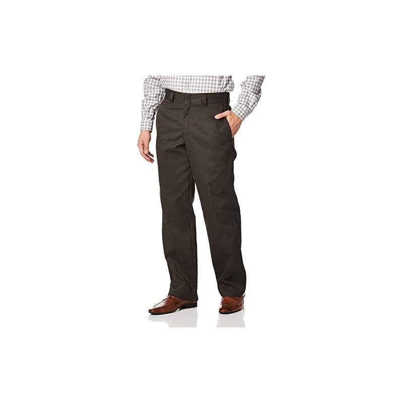 Dickies Men's 874F Pants Dark Brown 34W x 32L