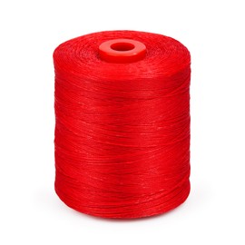 BUTUZE 210D Waxed Thread, 880Yards, Flat Waxed Thread for Leather Sewing, Book Binding, Sewing Shoes,Leather Craft, Bracelet Making - Red