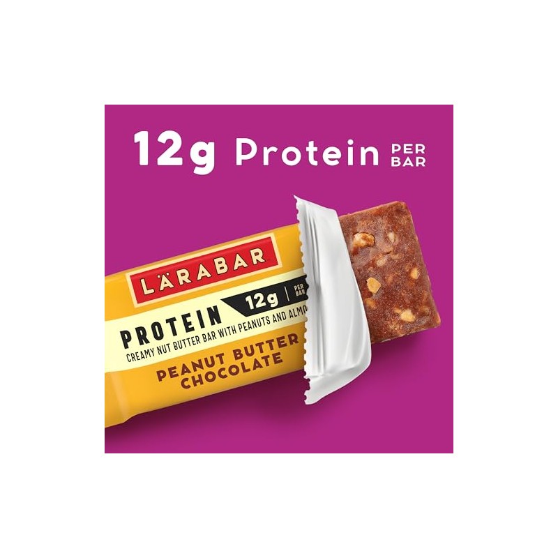 Larabar Peanut Butter Chocolate Protein Bars, 12g Protein, Gluten Free,