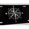 Brilliant Engraved Compass Car Tag Diamond Etched Vanity Front License