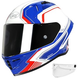Motorcycle Helmet Full Face Helmets for Adults, Full Face Helmet for Adults with Tinted and Clear Visor, ECE Certified Motorcycle Helmet for Men and Women